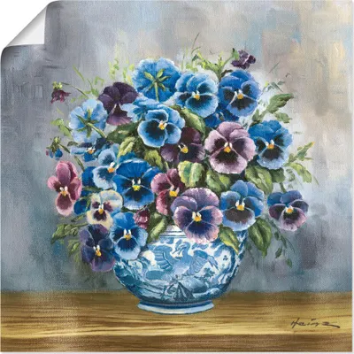 Produktbild von ARTland Poster Stiefmütterchen Größe: 40x40 cm