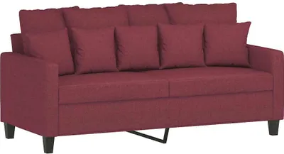 Produktbild von vidaXL 2-Sitzer-Sofa Weinrot 140 cm Stoff
