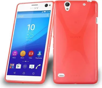 Produktbild von Cadorabo Handyhülle für Sony Xperia C4 in Rot Hülle Schutzhülle TPU Silikon Backcover Case