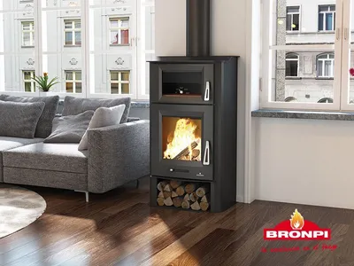 Produktbild von BRONPI Kaminofen TUDELA mit Backofen