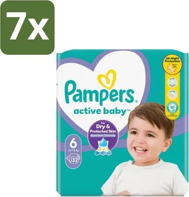 Produktbild von Pampers – Windeln – Aktives Baby Größe 3 (6-10 kg) – 90 Windeln - Vorteilspack - 7 Stücke