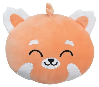 Kissen Panda rot, Polyester, 40 x 17 x 35 cm, weich