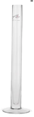 Image de Vase en verre Pied en verre Vase de fleurs 30 cm
