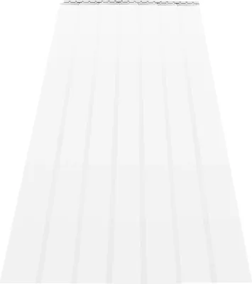 Obrázok produktu pre PVC dverová clona – lamielová clona – rozmery 2 m x 18 cm na lamelu – počet 7 lamiel – hrúbka 2 mm – celková šírka 1,05 m – montáž vŕtaním – biela