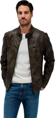 Produktbild von Salsa Jeans 21010229 Regular Fit Lederjacke Braun M Mann Braun M