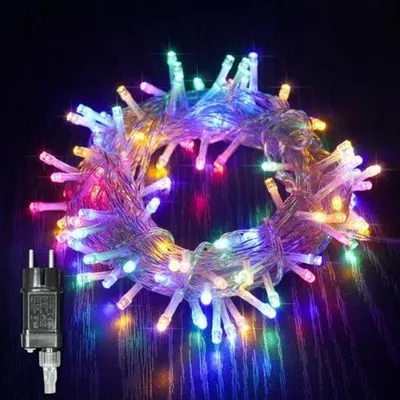 Zdjęcie produktu dla Łańcuch świetlny LED, 10 m, 100 lampek, 8 trybów