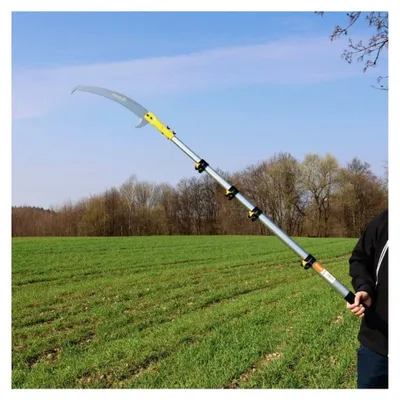 Produktbild von MAMUTH Teleskop-Astsäge 5,5 m – Baumsäge mit Verlängerungsstange, Hochentaster für hohe Äste, ausziehbare Gartensäge, robust und scharf für Garten und Forst