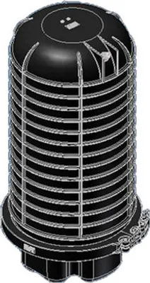 Zdjęcie produktu dla Tuleja kopułkowa płaska 380 mm wysokości, 290 x 150 mm Producent: TKF (CFOC2-AA)