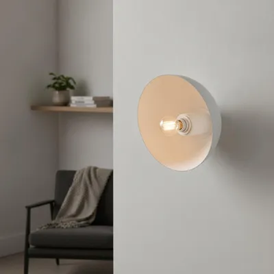 Productafbeelding van Design wandlamp Onia wit, AI-gegenereerde afbeelding