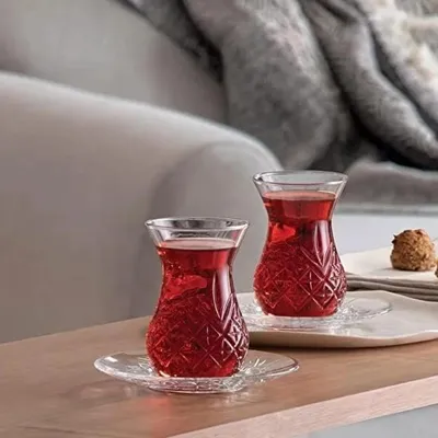 Produktbild von Pasabahce - Teeglas-Set - Timeless - 12-teilig - 155 ml - Klar - Inklusive Unter