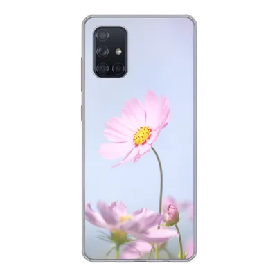 Produktbild von MuchoWow® Handyhülle Schutzhülle Hülle für Samsung Galaxy A51 5G Blumen - Rosa - Draußen - Natur Silikon Softcase Handy Hülle - Abbildung