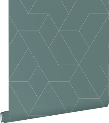 Immagine prodotto di ESTAhome carta da parati linee grafiche blu grigrio 50 x 900 cm