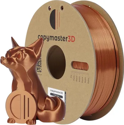 Produktbild von Copymaster3D PLA Silk -filamentti 3D -tulostimeen, 1.75 mm, kupari