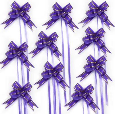 Produktbild von Oblique Unique 10 Geschenkschleifen mit Geschenkbändern Deko Schleifen - lila
