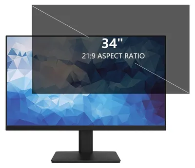 Imagen del producto de Filtro de privacidad para monitor de 34 pulgadas, anti-espías y resistente a arañazos