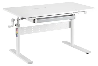 Produktbild von Mit dem Kind mitwachsender Schreibtisch Spacetronik SPEX102W weiß 100x60 cm