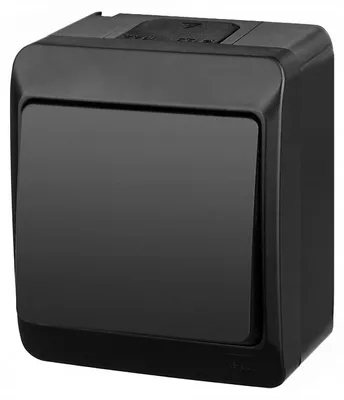 Produktbild von Viplast Hermetischer Einzel-Schalter IP44 Schwarz