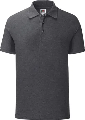 Produktbild von Fruit Of The Loom Herren Iconic Pique Polo Shirt PC3571 (L) (Dunkelgrau meliert)