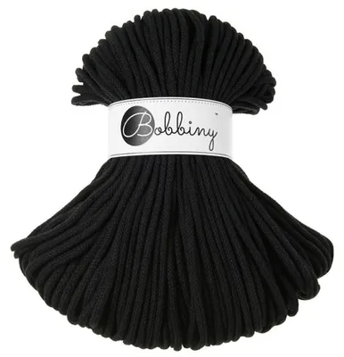 Produktbild von Premium Black Baumwolle Kordels 5mm 100m