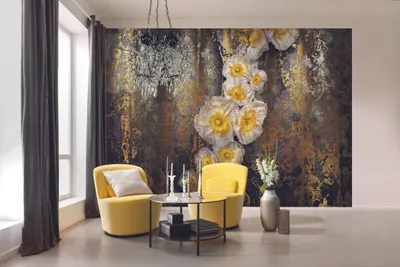 Produktbild von Komar Fototapte "Serafina", gelb/gold, 368 x 254 cm