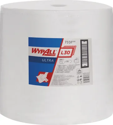 Immagine prodotto di Panno di pulizia WYPALL L30 7331 L380xL370 ca. mm bianco a 3 strati 1000 pz.