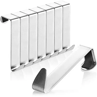 Produktbild von Famanu Türhaken Edelstahl - Kledinghaken für Außentüren und Schranktüren - 7,5 cm
