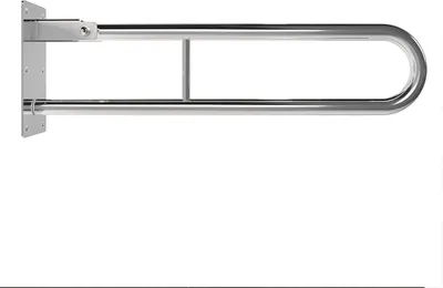 Imagen del producto de Soporte de acero inoxidable para bastón, plegable, de 50 cm, para montaje en pared