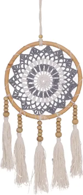 Produktbild von Traumfänger 17 cm - Grau/weiß, Mehrfarbig, Traumfänger, Mobiles