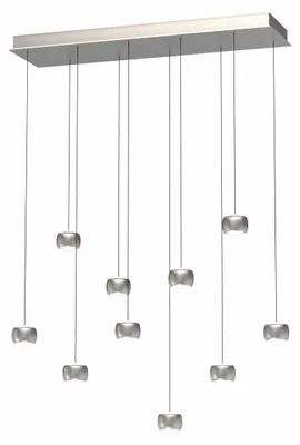 Immagine prodotto di Lampada a sospensione GEETI Quiberon 56 W, 5600 lm, 3000 K, nichel opaco