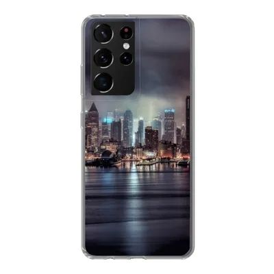 Produktbild von MuchoWow® Handyhülle Schutzhülle Hülle für Samsung Galaxy S21 Ultra New York - Amerika - Skyline Silikon Softcase Handy Hülle - Mobiltelefon