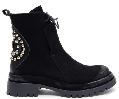 Produktbild von Damen Halbstiefel Schwarz aus Naturleder mit Blockabsatz K774701007XXA