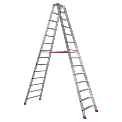 Produktbild von Euroline Premium 30577 Stufenstehleiter 2x14 Stufen