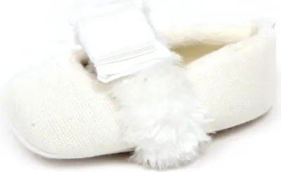 Immagine prodotto di E1790 ballerina culla bimba tissue NANAN bianco scarpine ecopelo shoe baby