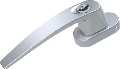 Produktbild von BASI - Fenstergriff - FG 504 - abschließbar - Gleichschließend - Alu Silber - 7554-0000