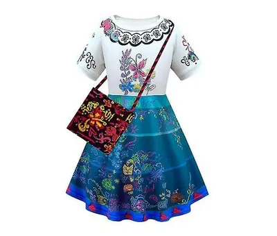 Produktbild von Disney Encanto Mirabel Cosplay Kostüm Kinder Mädchen Party Kleider Karneval Kostüm Up150cm