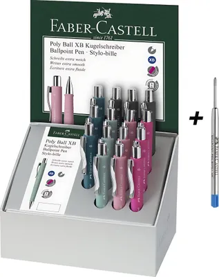 Zdjęcie produktu dla Faber-Castell 241112 FABER-CASTELL pióro kulkowe POLY BALL XB, display