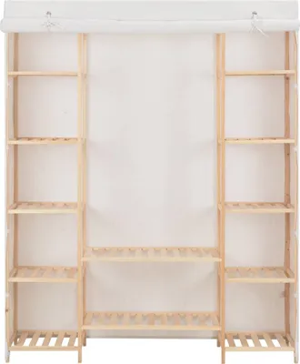 Obrázek produktu pro vidaXL Šatní skříň bílá 135 x 40 x 170 cm Látka