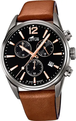Immagine prodotto di Orologio da uomo in pelle Lotus, orologio da polso marrone Sport Khrono D2UL18683/2