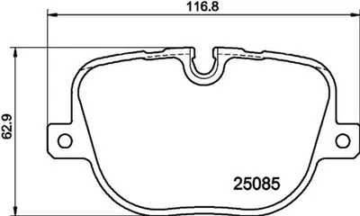 Produktbild von HELLA Bremsbeläge Satz Hinten Bremsklötze für LAND ROVER Range Rover Sport (L320) 8DB 355 015-451