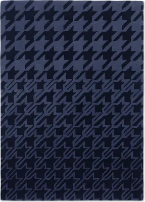 Produktbild von Handgefertigter Wohn- und Schlafzimmerteppich aus Wolle mit geometrischem Muster