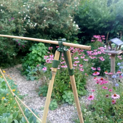 Produktbild von Ferrarium Bambus-Klemm-Pyramide - 3x obere Ecken & 6x 90C" Ecken
