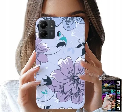Obrázok produktu pre Puzdro pre Xiaomi Poco C65 – Kvetinové vzory, módne dizajny, zadné kryty