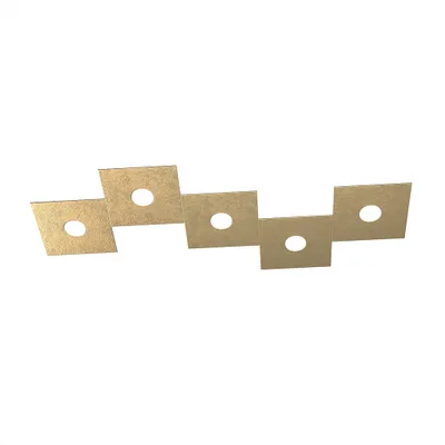Immagine prodotto di Applique Moderna Eccentric Metallo Foglia Oro 5 Luci Gx53