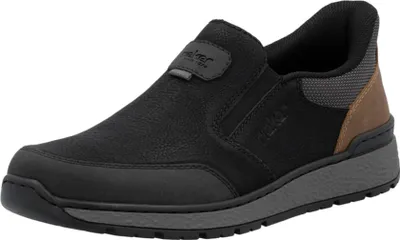 Immagine prodotto di Rieker scarpe uomo slip-on nero casual, numero di scarpe: 41 EU