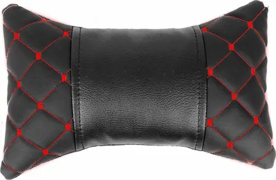 Immagine prodotto di Cuscino collo auto nero rosso 8x30cm