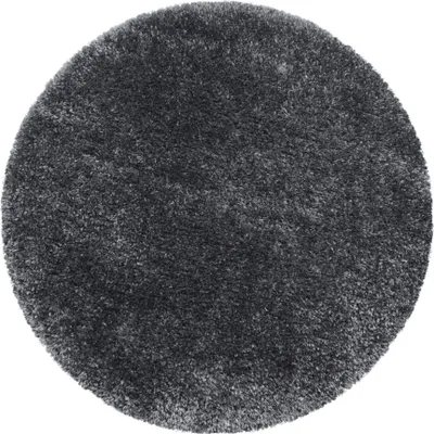 Produktbild von Hochflor Teppich BRILLIANT Grau 80 cm Rund