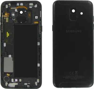 Produktbild von Original Samsung Galaxy A6 2018 A600 Akkudeckel Rahmen Black Sehr Guter Zustand