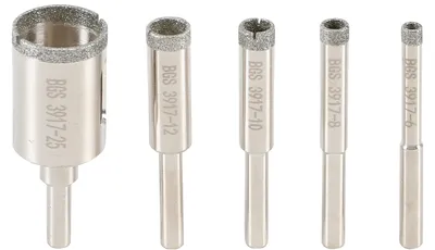 Zdjęcie produktu dla BGS-3917 Zestaw diamentowych bitów rdzeniowych 5 szt.