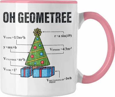 Produktbild von Trendation - Mathe Mathelehrer Tasse Mathematiker Geschenk Geometree Spruch Physik Physiker Geschenkidee Weihnachten Geschenke Physiklehrer (Rosa)