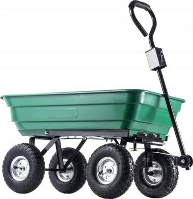 Image de Chariot de jardin Brouette - Chariot basculant - Charge maximale 300 kg - Construction robuste - Pour le jardin et le transport